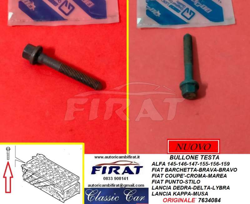 BULLONE TESTA ALFA - FIAT - LANCIA (7634084)